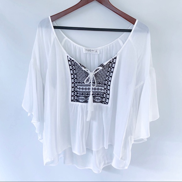 ABERCROMBIE & FITCH BOHO BLOUSE - Picture 4 of 11